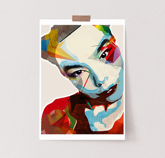 Bjork A3 illustrations art Giclée print Żaneta Antosik PRINTS