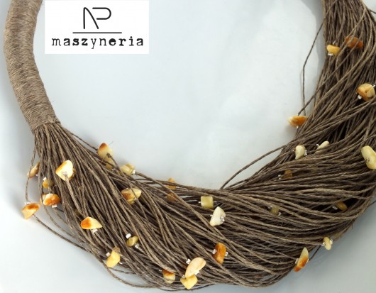 Linen&Amber Naszyjnik Maszyneria