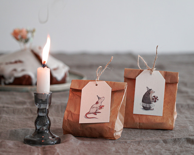 kartki okolicznościowe - wydruki Zestaw etykietek do prezentów - CYRK