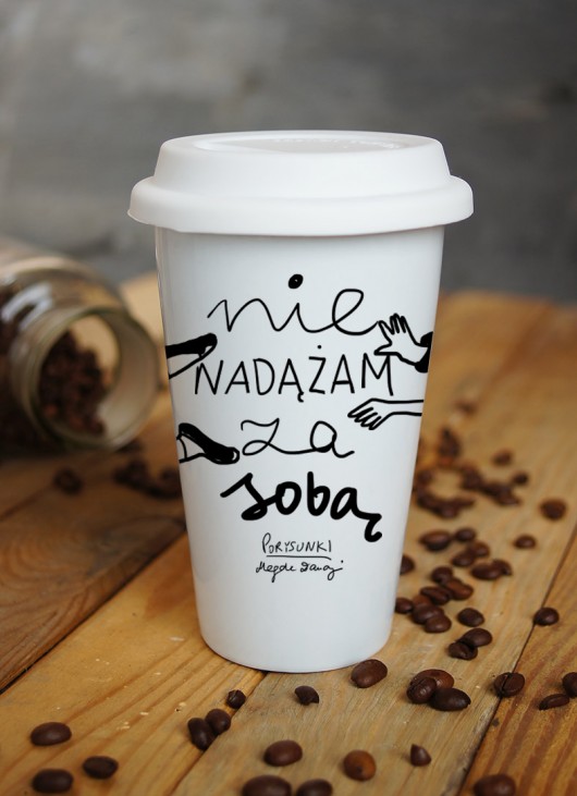 Kubek termiczny Nie nadążam PORYSUNKI STUDIO AGAMA
