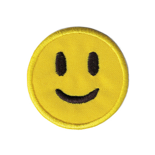 naszywki na ubrania Naszywka naprasowanka EMOJI UŚMIECHNIĘTA termoprzylepna haft 5,5cm
