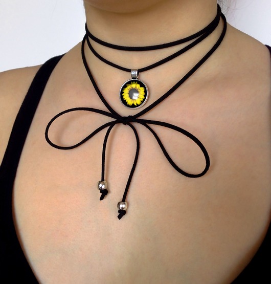 Choker Słonecznik - 0388 EGGinEGG