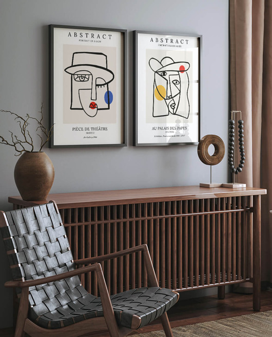 plakaty Plakat na ścianę "Abstrakcyjna kobieta" w stylu Picasso 40x50 (400mm x 500mm)