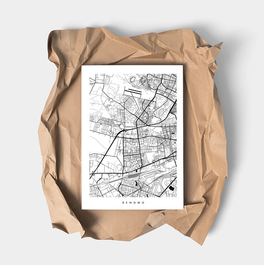plakaty Plakat BEMOWO - plan Bemowa