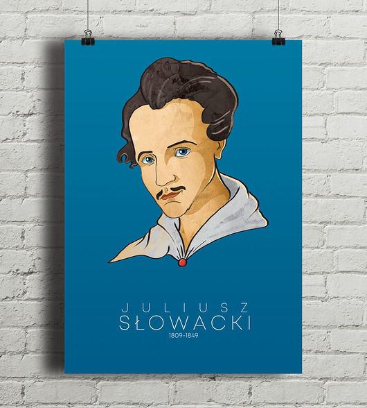Plakat Juiusz Słowacki  minimalmill