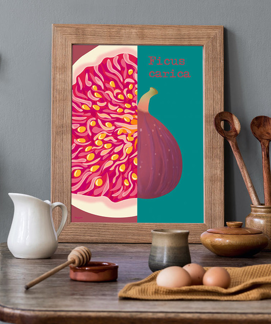 plakaty Figa - plakat A3 fine art, giclee