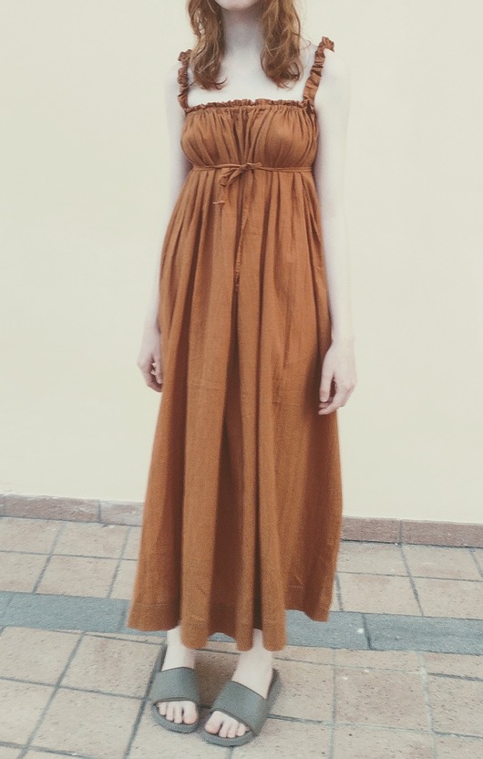 sukienki midi damskie CHIARA dress copper