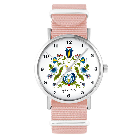 zegarki damskie Zegarek - Kaszubski - brzoskwiniowy róż