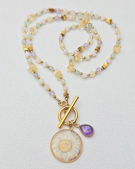 złote naszyjniki Kolorowy Naszyjnik  Zapowiedź Wiosny