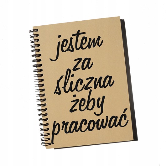 notatniki i albumy Jestem za śliczna żeby pracować, notes