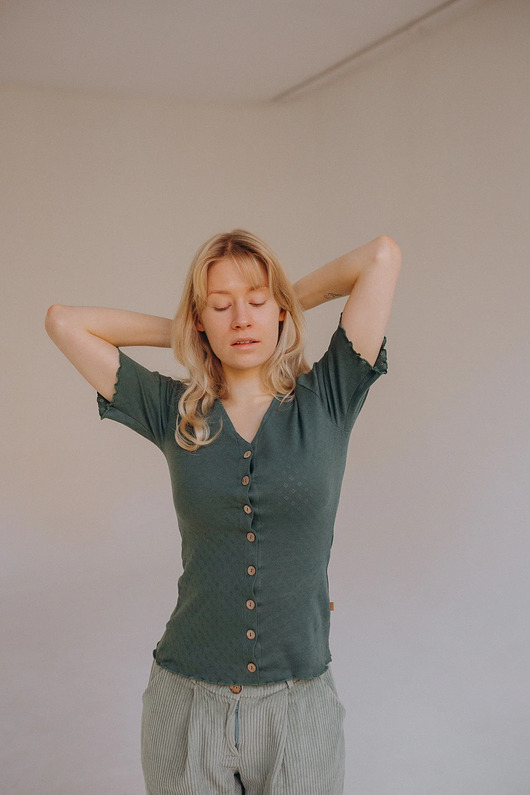 t-shirt damskie Top z krótkim rękawem Mellow