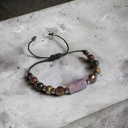 bransoletki z kamieni naturalnych PREMIUM : rubin - ochrona, energia, siła : amulet