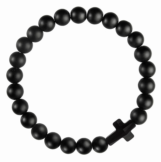 Męska bransoletka onyksy, kryształ SWAROVSKI Coccola JEWELLERY