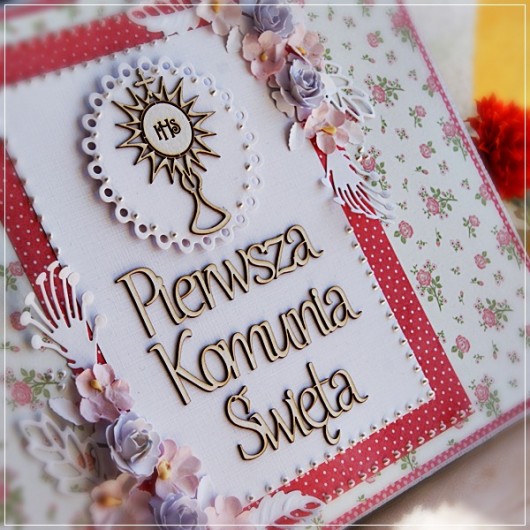Album i kartka na Komunię Świętą  Z Papieru Tworzone