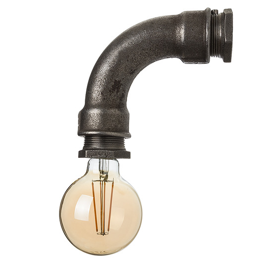 Industrialna lampa z Rur. Kinkiet Bend IwonaLa
