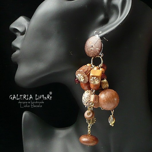 Bogo na uchu.  EXTRAVAGANCJA. Exotic woods Galeria Limart