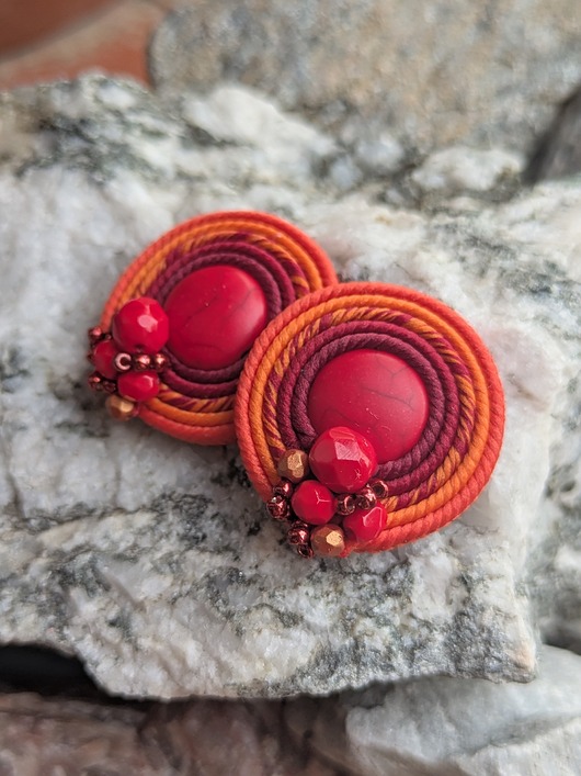 kolczyki soutache Idzie jesień 4