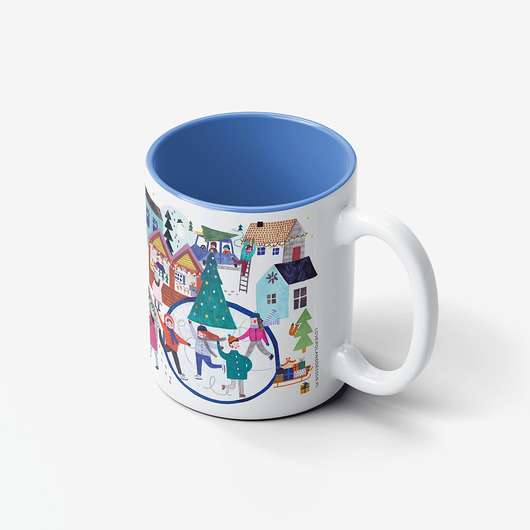kubki Kubek Ceramiczny Świąteczne Miasteczko