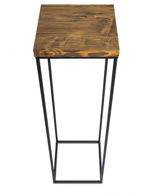 Kwietnik Metalowy z Drewnem 80 cm MIA home
