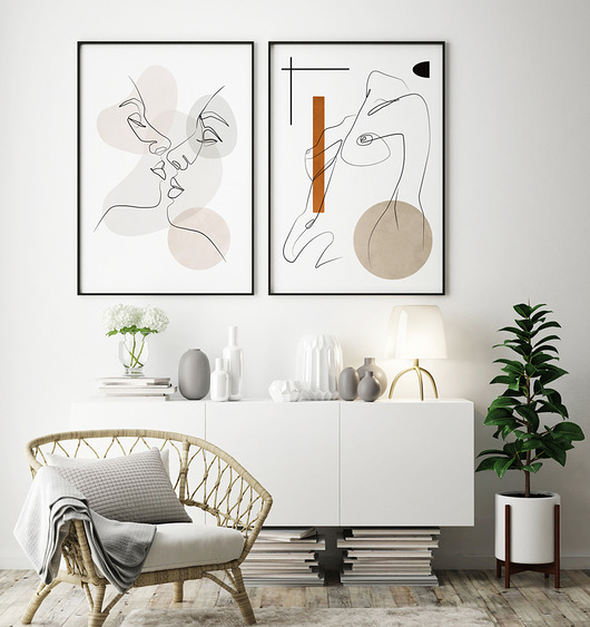 Zestaw plakatów one line HOG STUDIO