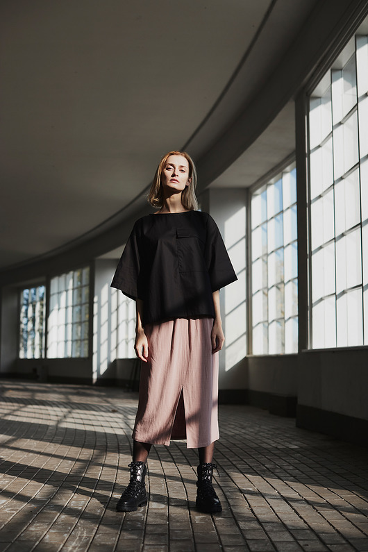 Spódnica ROSA brudny róż BAMBA Concept