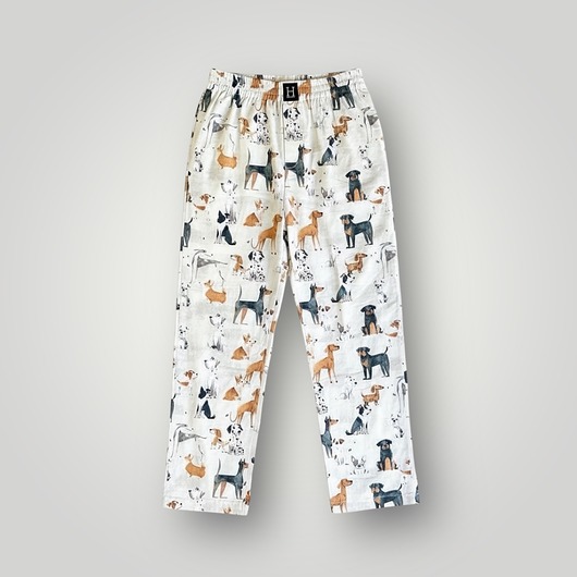 moda - inne Spodnie unisex do spania bokserki w pieski