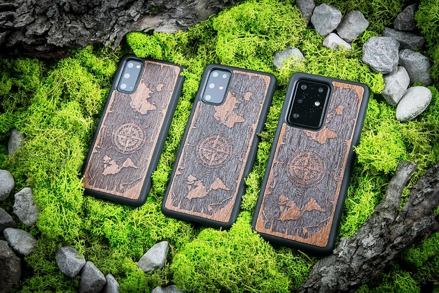 Róża Wiatrów - Drewniane etui do Samsung Galaxy bewood