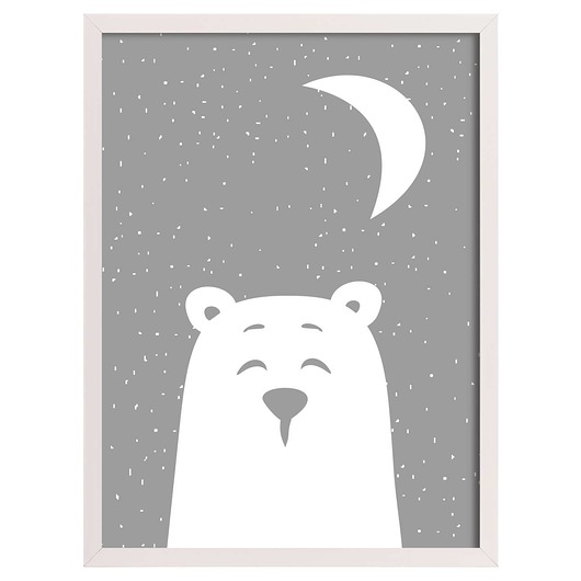 obrazy i plakaty do pokoju dziecięcego Obrazek Funny Band bear II 30x40cm