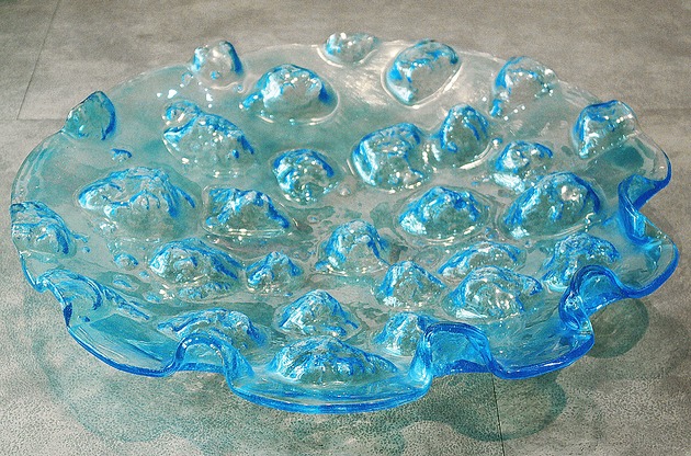 patery i talerze PATERA OKRĄGŁA GUZI BLUE 54 CM