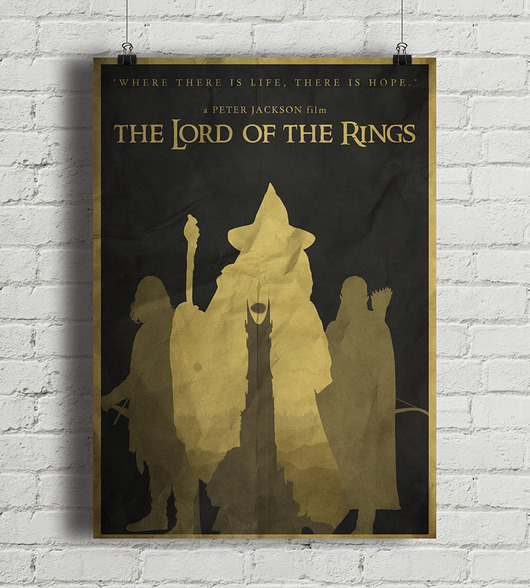 Plakat The Lord of the Rings  minimalmill