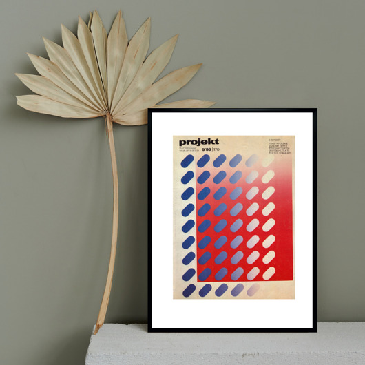 plakaty Plakat Oprawiona okładka miesięcznika PROJEKT z maj 1986 r aut. Henryk Chyliński