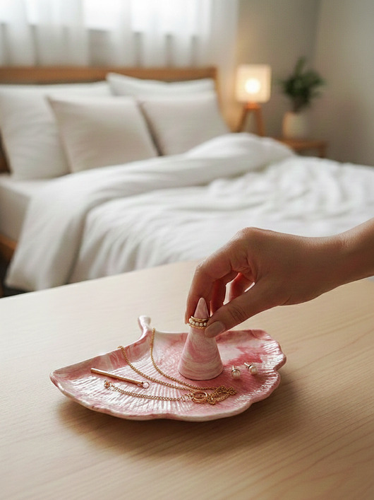 pojemniki na biżuterię Zestaw dekoracyjny z gipsu polimerowego na biżuterię GP30