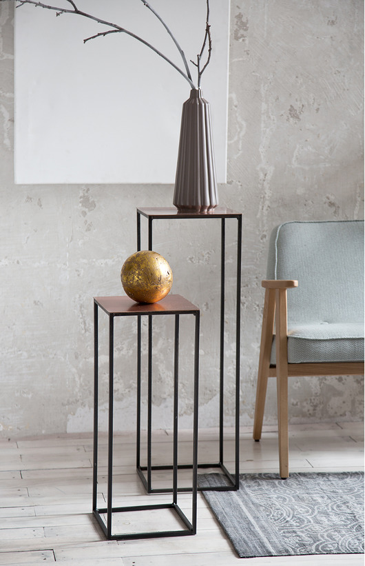 Stolik - miedź 80 cm Projekt Loft