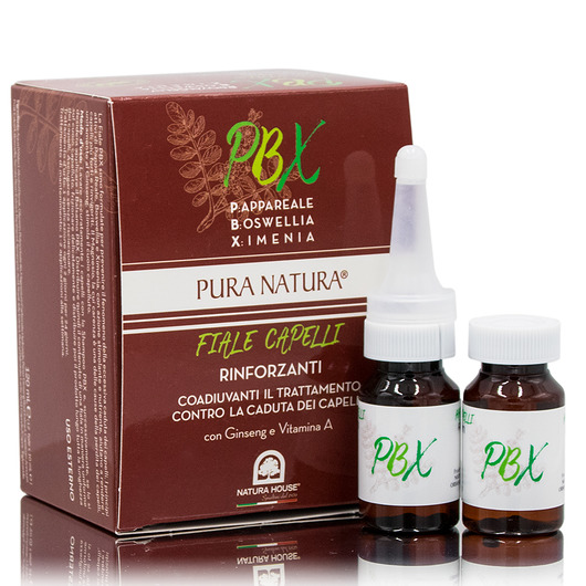 sera i kuracje do włosów Pura Natura PBX Hair Vials Fortifying Ampułki przeciw wypadaniu włosów