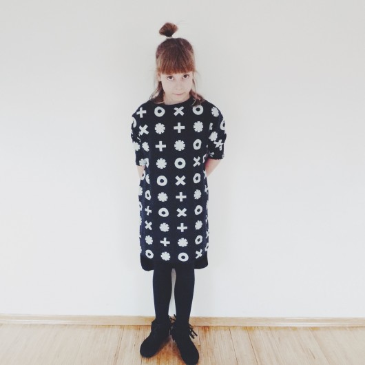 ChicKid DRESS - ox pattern Kółko Krzyżyk