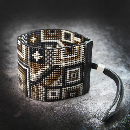 Bransoletka etniczna - beading Genewa Djenka