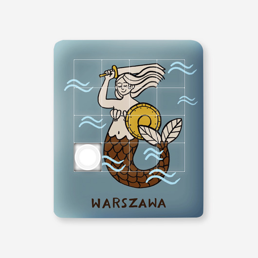 puzzle dla dzieci Układanka Warszawa Syrenka Retro