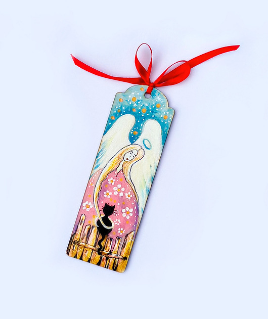 zakładki do książek Zakładka do książki Anioł i kot