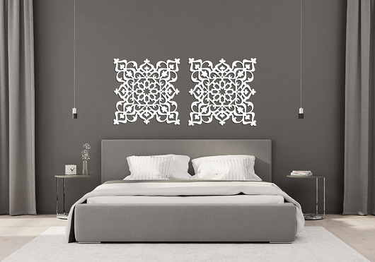 dekoracje - na ścianę AŻUROWY PANEL DEKORACYJNY, STYL MAROKAŃSKI, DEKORACJA ŚCIENNA 3D, ORNAMENT, D