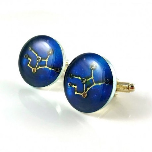 spinki do mankietów Spinki - drobiny przeznaczenia - dla "Panny"