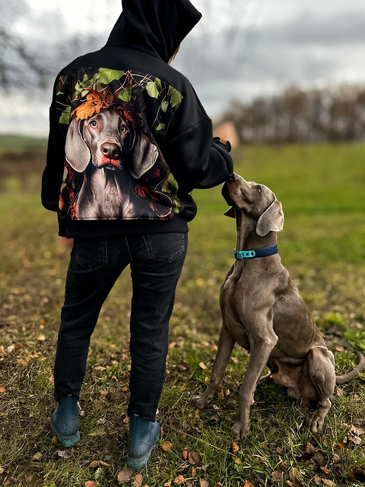 bluza z kapturem damska Bluza Psiarza na spacery outdoorowa softshell