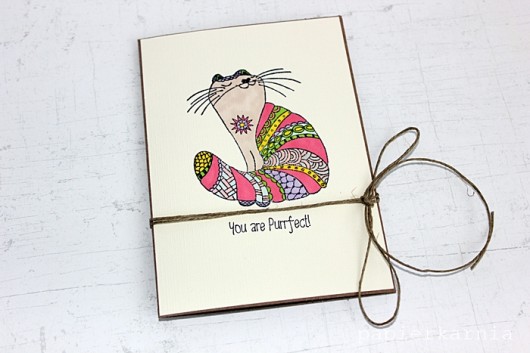 You are purrfect - kartka z kotem papierkarnia