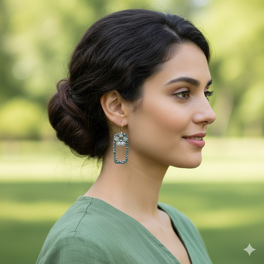 kolczyki srebrne Kolczyki srebrne kwiatki