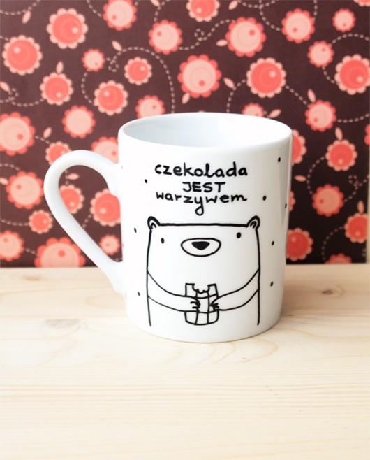 Czekolada jest warzywem - kubek porcelanowy miamilu