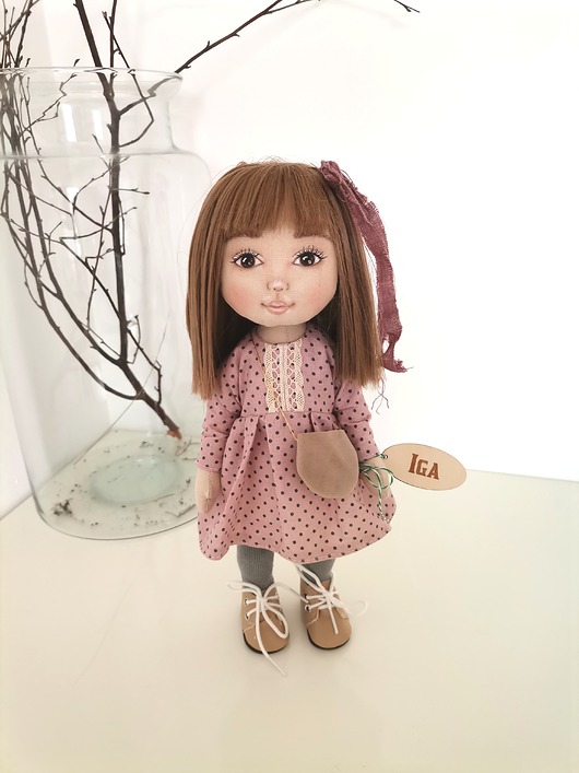 lalki Lalka handmade 32cm malowana  dostępna od ręki