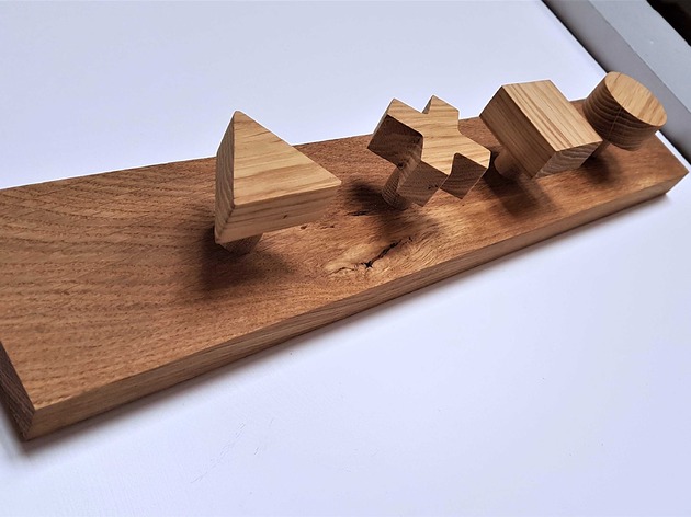 wieszaki Wieszak na ubrania, kształty geometryczne