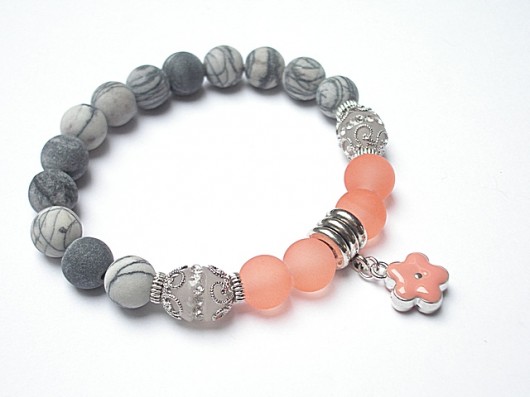 peach and grey vol. 3 /01-2015/ - bransoletka KiKa pracownia