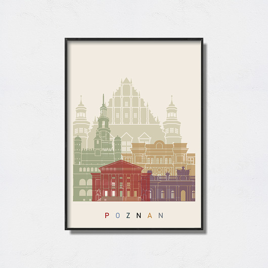 Poznań grafika minimalistyczna Pas De LArt