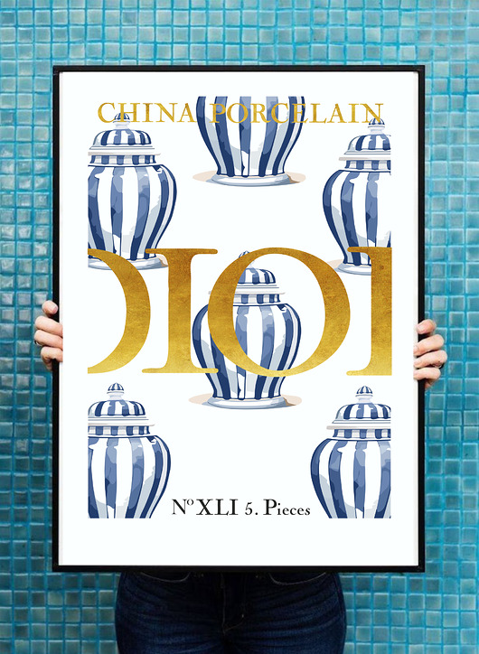 plakaty Plakat  Chińska porcelana