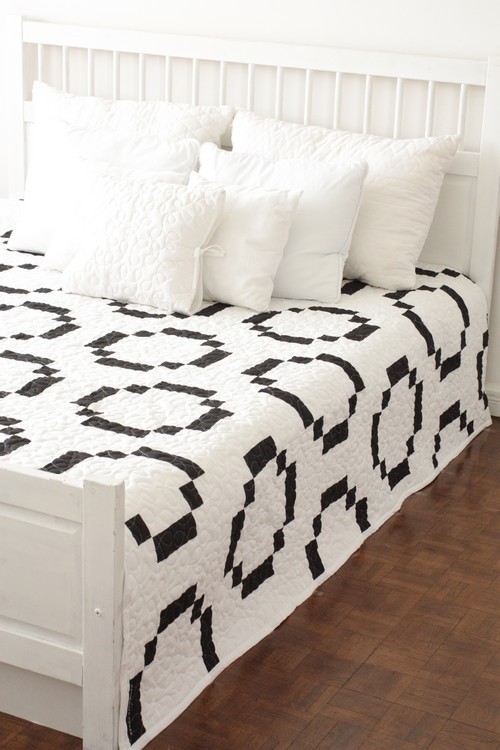 Narzuta patchwork dwustronna |jutu| patchwork house